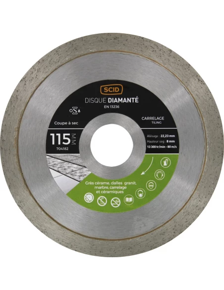 Disque carreleur milieu de gamme 115 22,23
