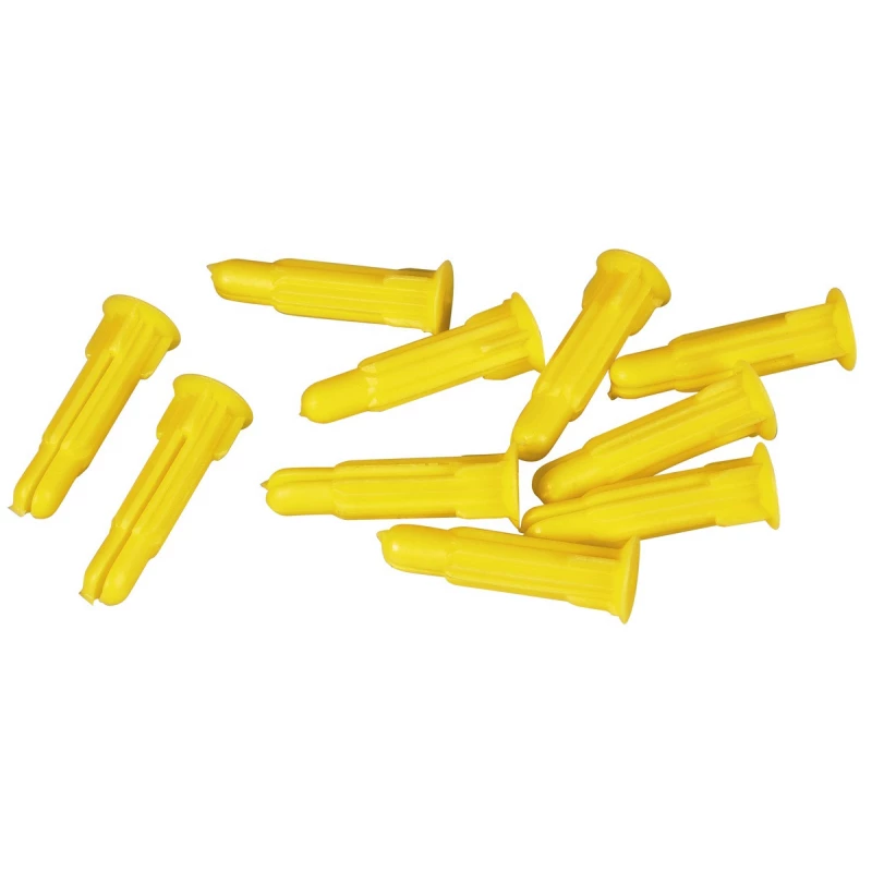 Cheville nylon pour vis à bois jaune 6 x 35 - 100 pièces - FISCHER