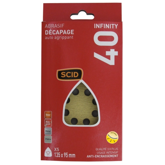 Patin iron auto-agrippant 135 x 95 mm 40 5