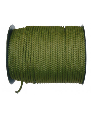 Tresse polypro kaki drisse 2 x 100