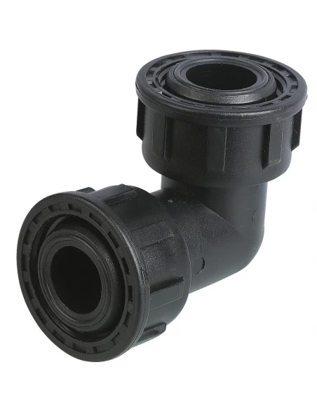 Union coudée à écrous tournants femelle femelle 26 x 34