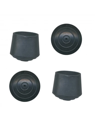 Embout enveloppant caoutchouc noir 22 ø mm 4 pce(s)