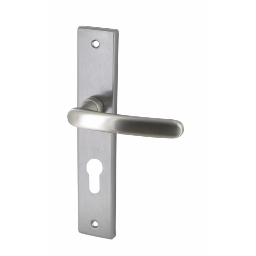 Poignée de porte zamak satinée biarritz clé i - cylindre - DT2000