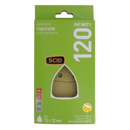 Patin iron auto-agrippant 152 x 102 mm 120 5