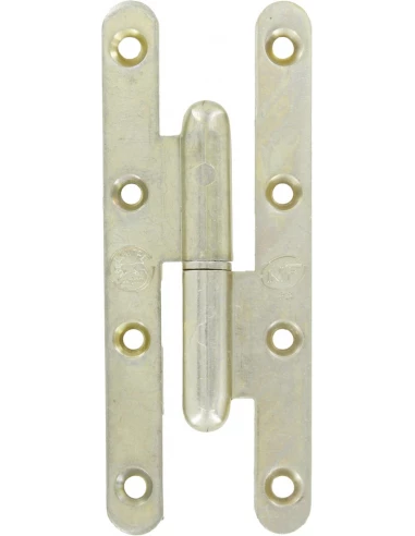 Paumelle menuiserie bois bout rond la loutre sedan® bg droite 140 x 55