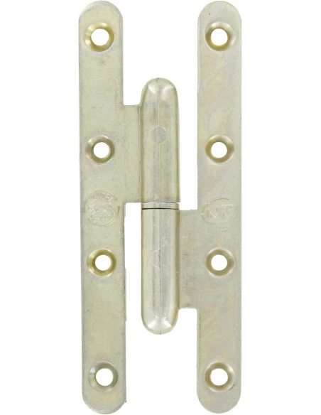 Paumelle menuiserie bois bout rond la loutre sedan® bg droite 140 x 55