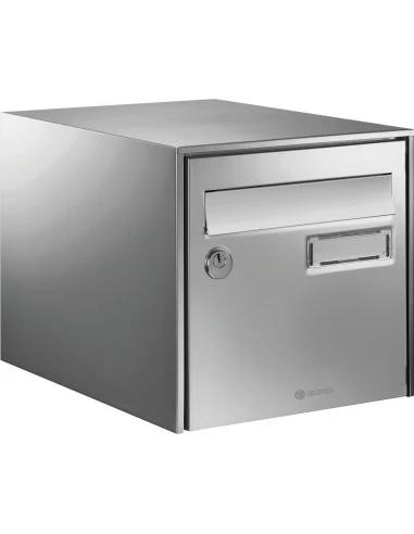 Boîte aux lettres inox loft gris