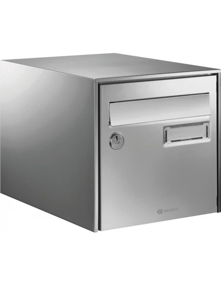 Boîte aux lettres inox loft gris