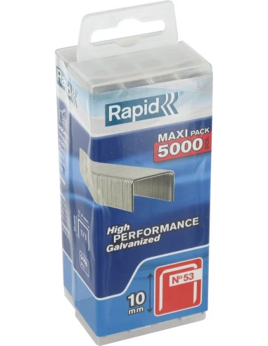 Agrafe n°53, 10mm, galva 5000 pièces - RAPID