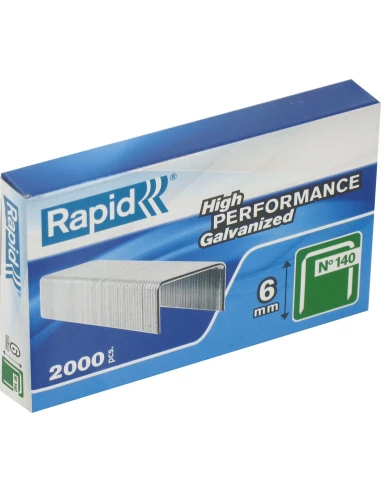 Agrafe n°140, 6mm, galva 2000 pièces