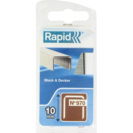 Agrafe n°970, 10mm, galva 900 pièces - RAPID