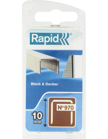 Agrafe n°970, 10mm, galva 900 pièces - RAPID