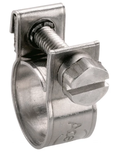 Collier miniclamp inox w4 largeur bande 9 mm bg 10 8 - 10