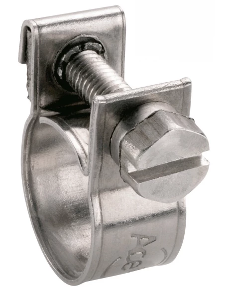 Collier miniclamp inox w4 largeur bande 9 mm bg 10 8 - 10