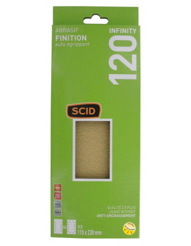 Patin Ponçage SCID Infinity G120 Ponçage efficace grain 120 - SCID