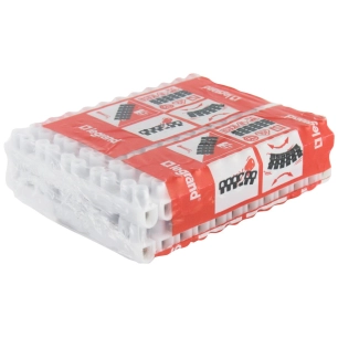 Barette 2 x 6 nylbloc blanche 6