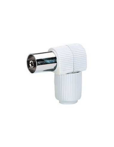 Fiche TV Coudée Legrand Connecteur TV coaxial coudé femelle D9.5 - Legrand