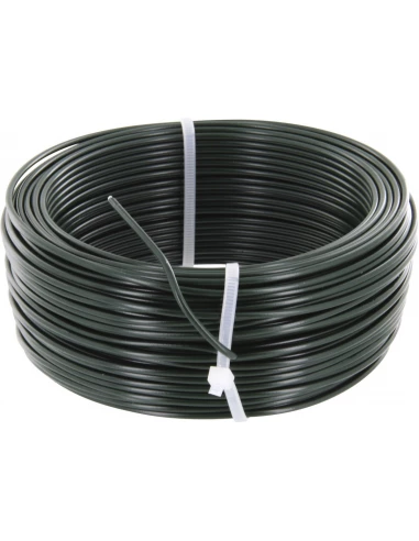 Fil de tension galvanisé plastifie vert 2,7mm - 100m