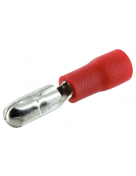 Fiche cylindrique rouge male 4 10