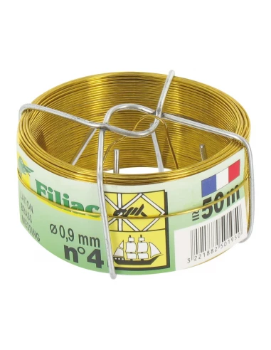 Fil laiton mou 0,9mm - 50m n°4