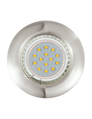 Kit De 3 Spots Fixes Led Eglo - Nickel