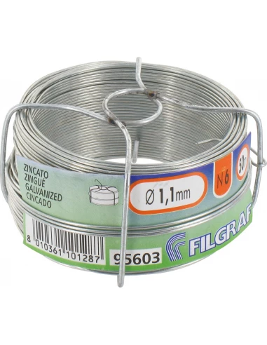 Fil Zingué N° 6 - 1,10mmx50mts - 350gr