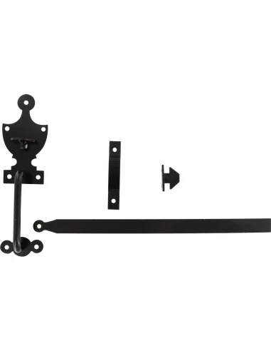 Loquet poucier noir de porte à bascule - MONIN
