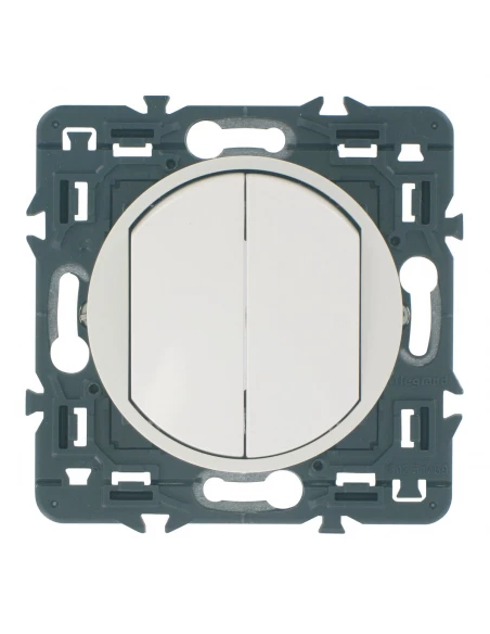 Double Va-et-vient 10 A Legrand - Céliane - Blanc