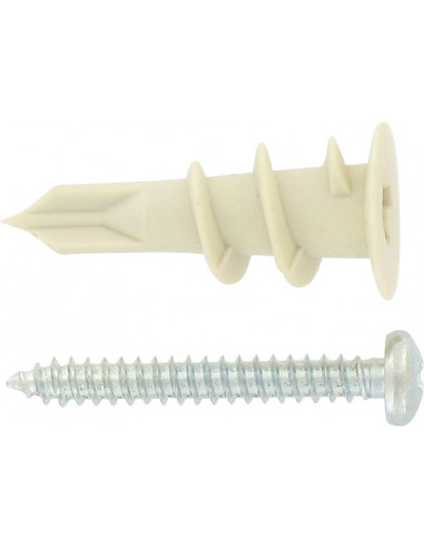 Cheville Nylon à Visser Fixpro Fixation rapide et sûre pour matériaux creux - Fixpro