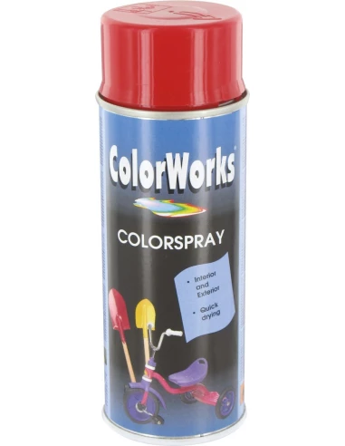 Peinture brillante aérosol 400ml br roug clr
