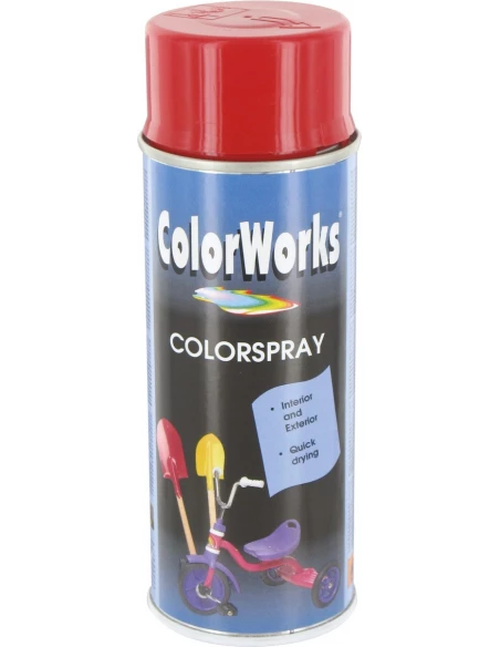 Peinture brillante aérosol 400ml br roug clr