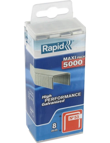 Agrafe n°53, 8mm, galva 5000 pièces - RAPID