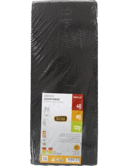 Patin fixation avec pince 115 x 280 mm 40 x 2 / 80 x 4 / 120 x 4 10