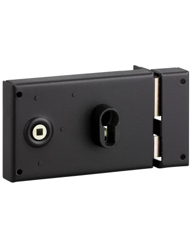 Serrure horizontale pour cylindre à fouillot droite