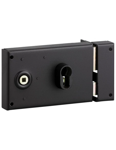 Serrure horizontale pour cylindre à fouillot droite