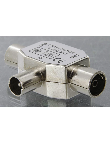 Repartiteur tv blindé ø 9,52 mm 1 male/2 femelles