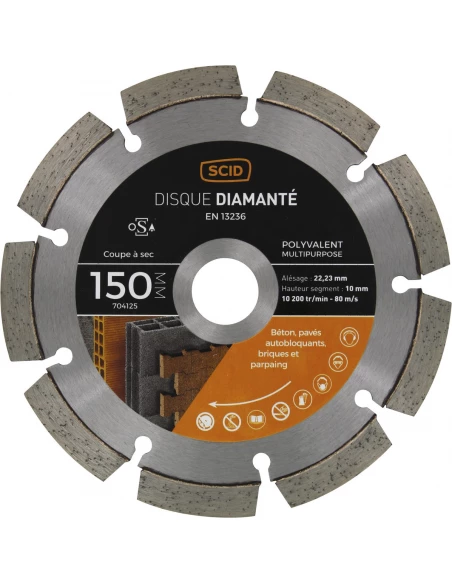 Disque polyvalent milieu de gamme 150 22,23