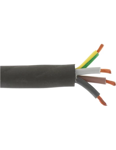 H07 rn-f noir 2,5 mm² couronne 50 m 4g 2,5 mm²