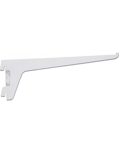 Console forte blanche 200mm Support mural robuste pour étagères - Mermier