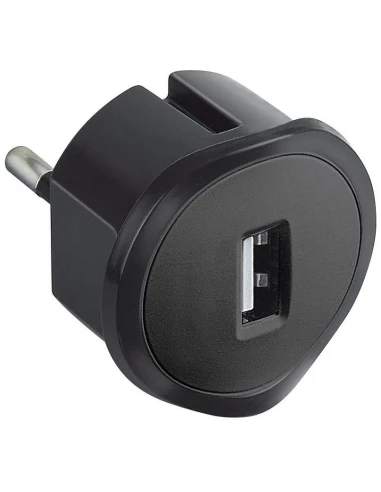 Adaptateur chargeur usb noir usb