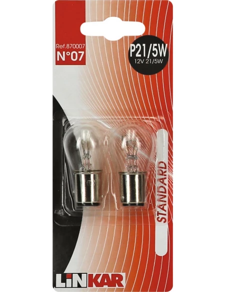 Lampes automobile linkar 21 / 5 W - 12 V - BOÎTE DE 2 - FLAURAUD