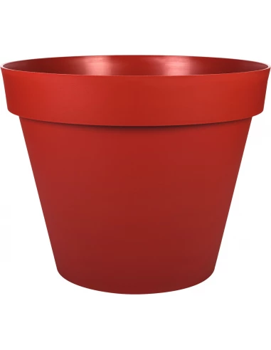 Pot de fleur TOSCANE 43 litres diamêtre 48x40 rouge rubis - EDA