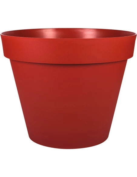 Pot de fleur TOSCANE 43 litres diamêtre 48x40 rouge rubis - EDA