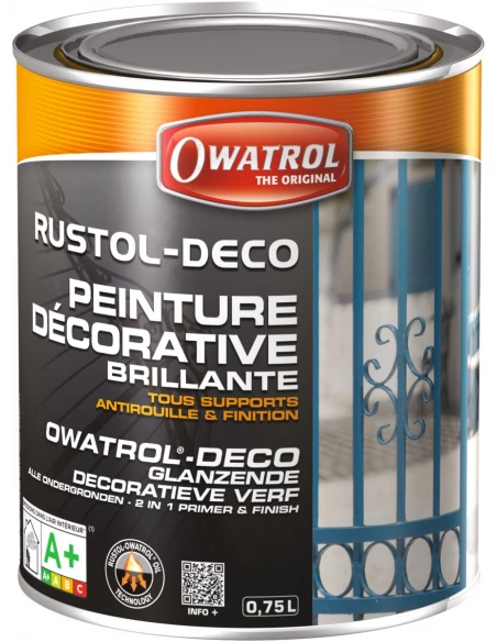 Peinture Rustol Déco 750 Ml – Noir