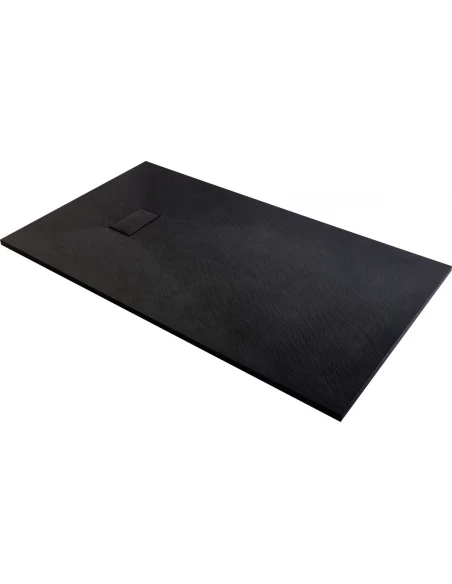 Receveur de douche effet pierre noir 180x90 JOY