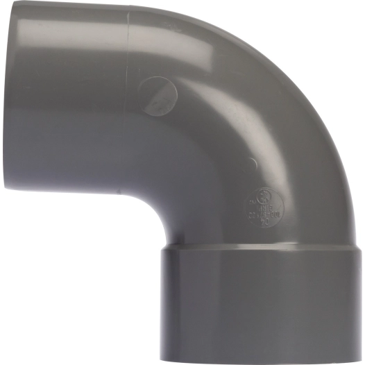 Coude PVC à 87°30 male/femelle 100mm