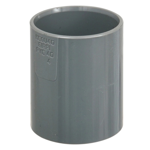 Manchon PVC coulissant sans butée intérieure femelle/femelle 40mm - GIRPI