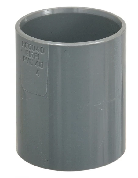Manchon PVC coulissant sans butée intérieure femelle/femelle 40mm - GIRPI