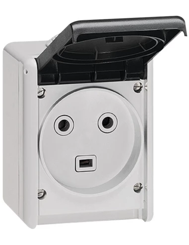 Prise 2p+t - 32 A En Saillie Legrand - Plexo - Gris