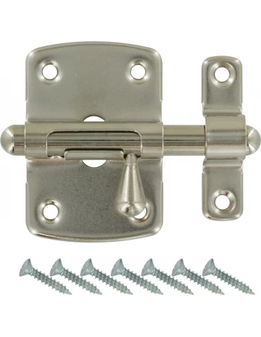 Targette pêne rond vernie 27